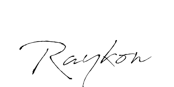 How to make Raykon name signature. Use Antro_Vectra style for creating short signs online. This is the latest handwritten sign. Raykon signature style 6 images and pictures png