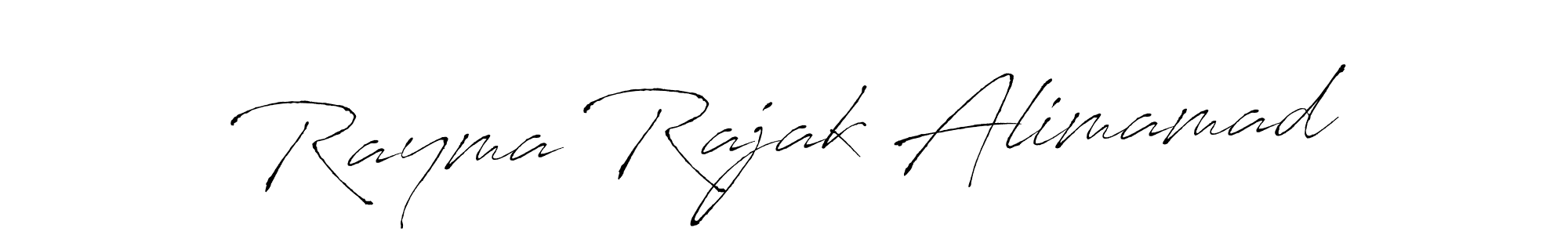 Rayma Rajak Alimamad stylish signature style. Best Handwritten Sign (Antro_Vectra) for my name. Handwritten Signature Collection Ideas for my name Rayma Rajak Alimamad. Rayma Rajak Alimamad signature style 6 images and pictures png