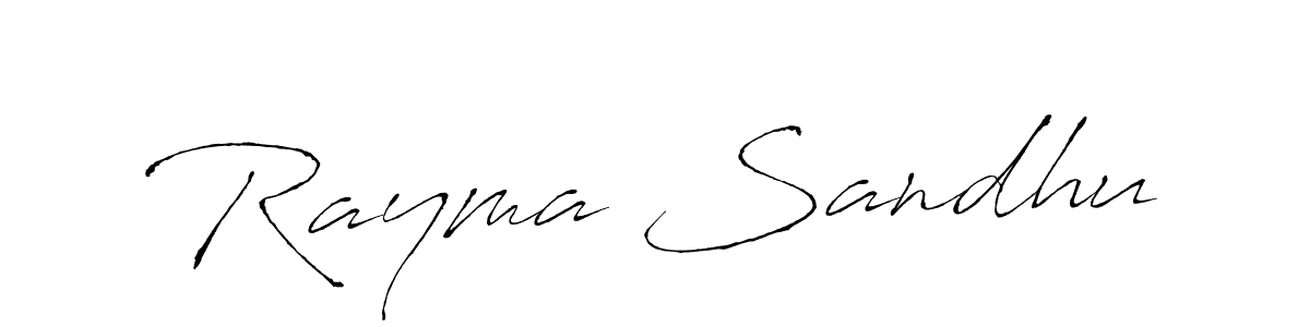 Design your own signature with our free online signature maker. With this signature software, you can create a handwritten (Antro_Vectra) signature for name Rayma Sandhu. Rayma Sandhu signature style 6 images and pictures png