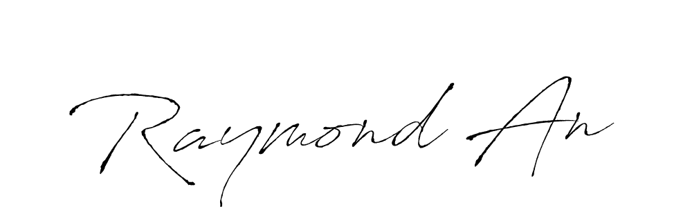 Antro_Vectra is a professional signature style that is perfect for those who want to add a touch of class to their signature. It is also a great choice for those who want to make their signature more unique. Get Raymond An name to fancy signature for free. Raymond An signature style 6 images and pictures png