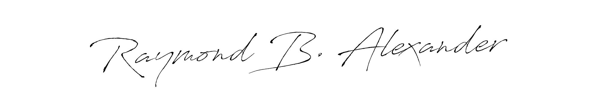 Create a beautiful signature design for name Raymond B. Alexander. With this signature (Antro_Vectra) fonts, you can make a handwritten signature for free. Raymond B. Alexander signature style 6 images and pictures png