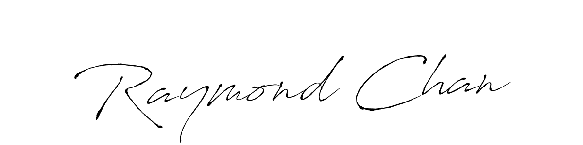Raymond Chan stylish signature style. Best Handwritten Sign (Antro_Vectra) for my name. Handwritten Signature Collection Ideas for my name Raymond Chan. Raymond Chan signature style 6 images and pictures png