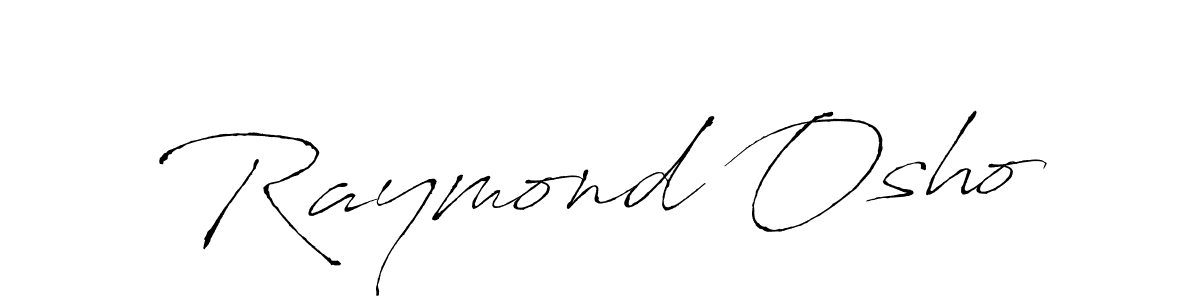 How to make Raymond Osho name signature. Use Antro_Vectra style for creating short signs online. This is the latest handwritten sign. Raymond Osho signature style 6 images and pictures png