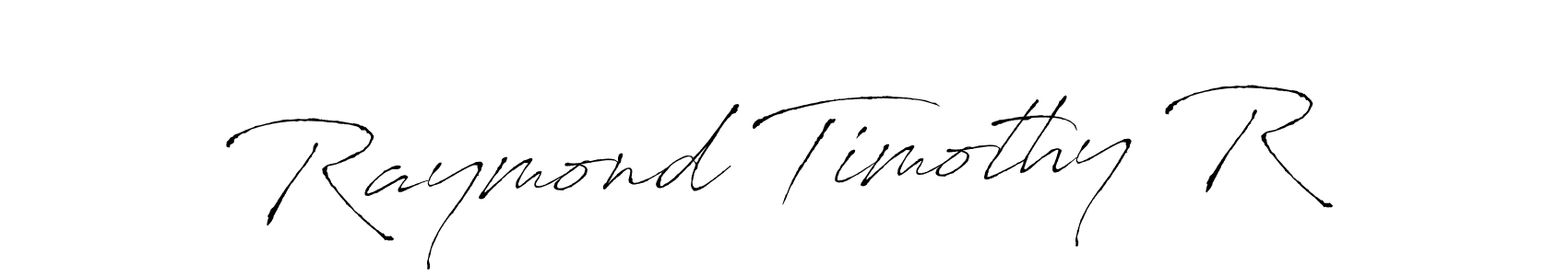 Make a beautiful signature design for name Raymond Timothy R. With this signature (Antro_Vectra) style, you can create a handwritten signature for free. Raymond Timothy R signature style 6 images and pictures png