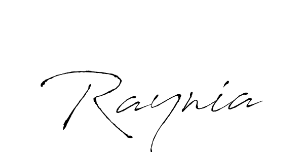 Use a signature maker to create a handwritten signature online. With this signature software, you can design (Antro_Vectra) your own signature for name Raynia. Raynia signature style 6 images and pictures png