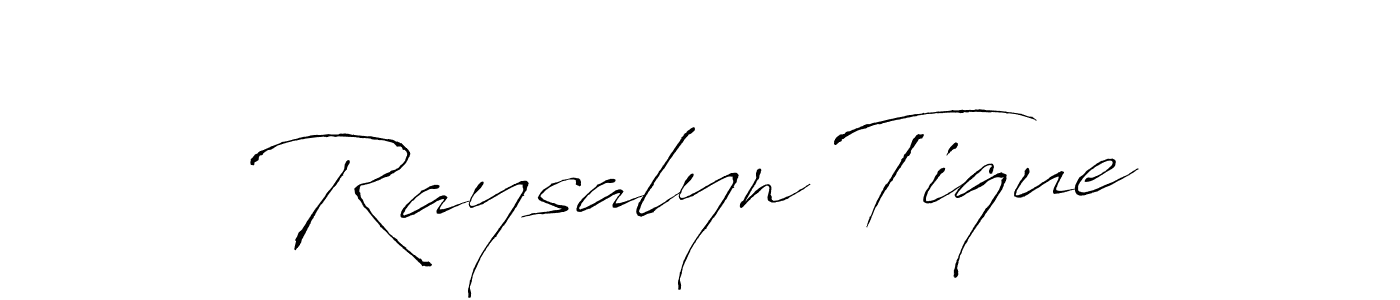 Use a signature maker to create a handwritten signature online. With this signature software, you can design (Antro_Vectra) your own signature for name Raysalyn Tique. Raysalyn Tique signature style 6 images and pictures png