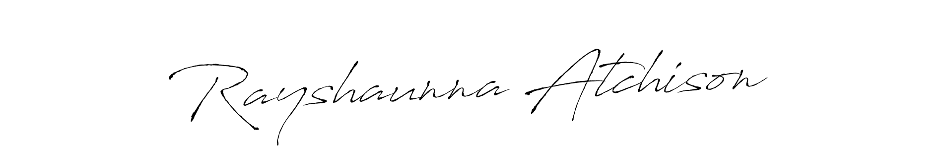 Also You can easily find your signature by using the search form. We will create Rayshaunna Atchison name handwritten signature images for you free of cost using Antro_Vectra sign style. Rayshaunna Atchison signature style 6 images and pictures png