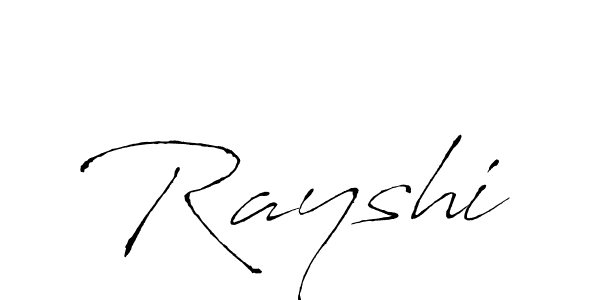 Rayshi stylish signature style. Best Handwritten Sign (Antro_Vectra) for my name. Handwritten Signature Collection Ideas for my name Rayshi. Rayshi signature style 6 images and pictures png