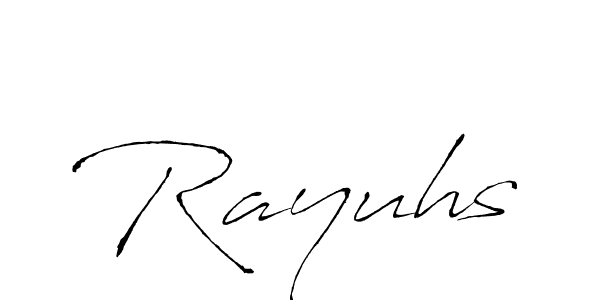 Also You can easily find your signature by using the search form. We will create Rayuhs name handwritten signature images for you free of cost using Antro_Vectra sign style. Rayuhs signature style 6 images and pictures png