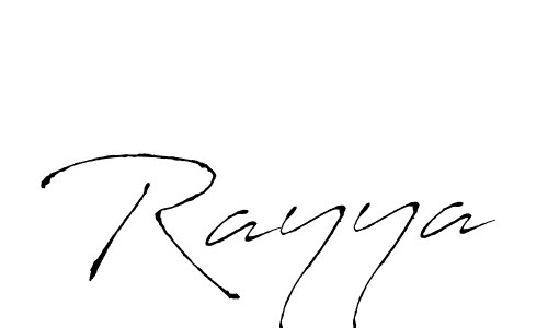 Design your own signature with our free online signature maker. With this signature software, you can create a handwritten (Antro_Vectra) signature for name Rayya. Rayya signature style 6 images and pictures png