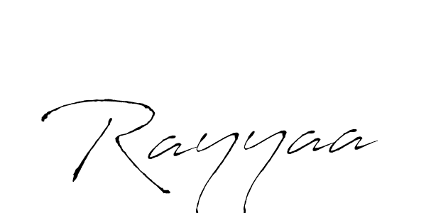 Also we have Rayyaa name is the best signature style. Create professional handwritten signature collection using Antro_Vectra autograph style. Rayyaa signature style 6 images and pictures png