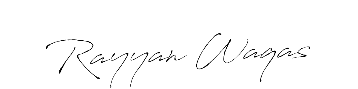 Design your own signature with our free online signature maker. With this signature software, you can create a handwritten (Antro_Vectra) signature for name Rayyan Waqas. Rayyan Waqas signature style 6 images and pictures png