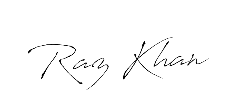 Also we have Raz Khan name is the best signature style. Create professional handwritten signature collection using Antro_Vectra autograph style. Raz Khan signature style 6 images and pictures png