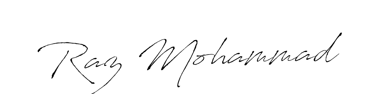 Similarly Antro_Vectra is the best handwritten signature design. Signature creator online .You can use it as an online autograph creator for name Raz Mohammad. Raz Mohammad signature style 6 images and pictures png
