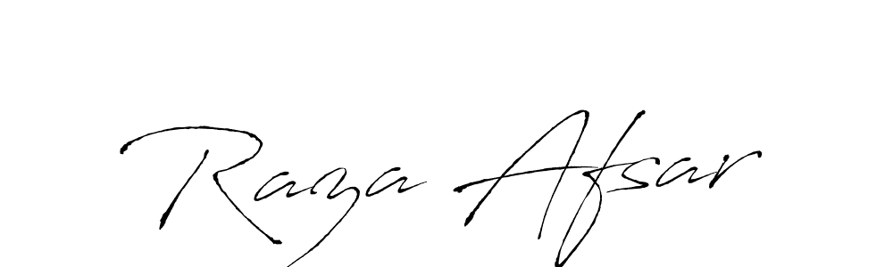 Create a beautiful signature design for name Raza Afsar. With this signature (Antro_Vectra) fonts, you can make a handwritten signature for free. Raza Afsar signature style 6 images and pictures png