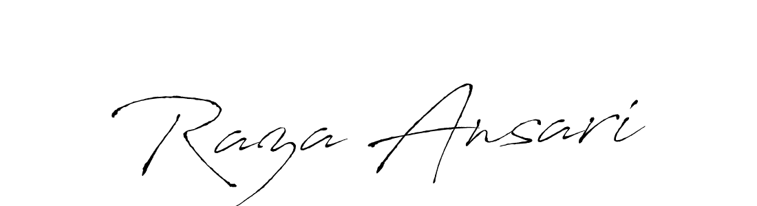 Design your own signature with our free online signature maker. With this signature software, you can create a handwritten (Antro_Vectra) signature for name Raza Ansari. Raza Ansari signature style 6 images and pictures png