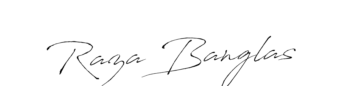 Use a signature maker to create a handwritten signature online. With this signature software, you can design (Antro_Vectra) your own signature for name Raza Banglas. Raza Banglas signature style 6 images and pictures png