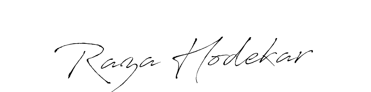 Use a signature maker to create a handwritten signature online. With this signature software, you can design (Antro_Vectra) your own signature for name Raza Hodekar. Raza Hodekar signature style 6 images and pictures png