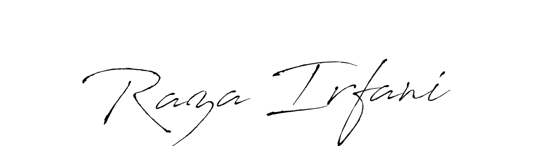 How to make Raza Irfani signature? Antro_Vectra is a professional autograph style. Create handwritten signature for Raza Irfani name. Raza Irfani signature style 6 images and pictures png