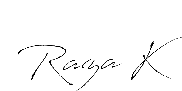 It looks lik you need a new signature style for name Raza K. Design unique handwritten (Antro_Vectra) signature with our free signature maker in just a few clicks. Raza K signature style 6 images and pictures png