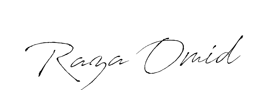 Design your own signature with our free online signature maker. With this signature software, you can create a handwritten (Antro_Vectra) signature for name Raza Omid. Raza Omid signature style 6 images and pictures png