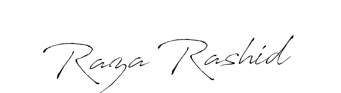 Make a beautiful signature design for name Raza Rashid. With this signature (Antro_Vectra) style, you can create a handwritten signature for free. Raza Rashid signature style 6 images and pictures png