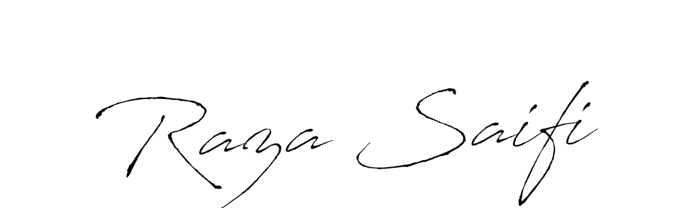How to make Raza Saifi name signature. Use Antro_Vectra style for creating short signs online. This is the latest handwritten sign. Raza Saifi signature style 6 images and pictures png