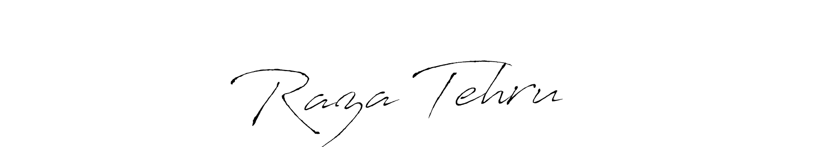 Make a beautiful signature design for name Raza Tehru ♥️. With this signature (Antro_Vectra) style, you can create a handwritten signature for free. Raza Tehru ♥️ signature style 6 images and pictures png
