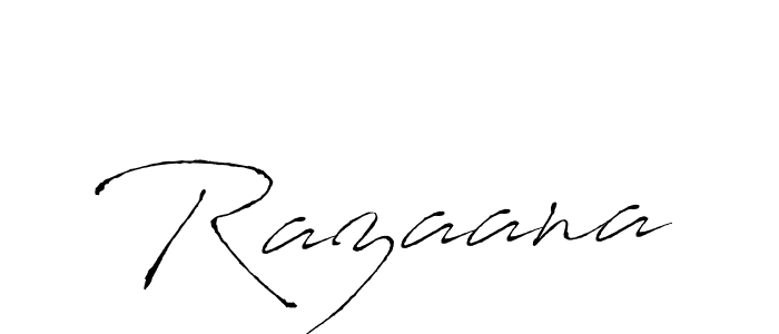 Use a signature maker to create a handwritten signature online. With this signature software, you can design (Antro_Vectra) your own signature for name Razaana. Razaana signature style 6 images and pictures png