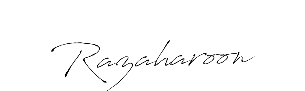 Also You can easily find your signature by using the search form. We will create Razaharoon name handwritten signature images for you free of cost using Antro_Vectra sign style. Razaharoon signature style 6 images and pictures png