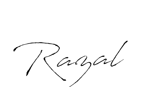 Razal stylish signature style. Best Handwritten Sign (Antro_Vectra) for my name. Handwritten Signature Collection Ideas for my name Razal. Razal signature style 6 images and pictures png