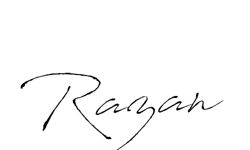 Similarly Antro_Vectra is the best handwritten signature design. Signature creator online .You can use it as an online autograph creator for name Razan. Razan signature style 6 images and pictures png