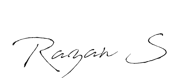 You should practise on your own different ways (Antro_Vectra) to write your name (Razan S) in signature. don't let someone else do it for you. Razan S signature style 6 images and pictures png