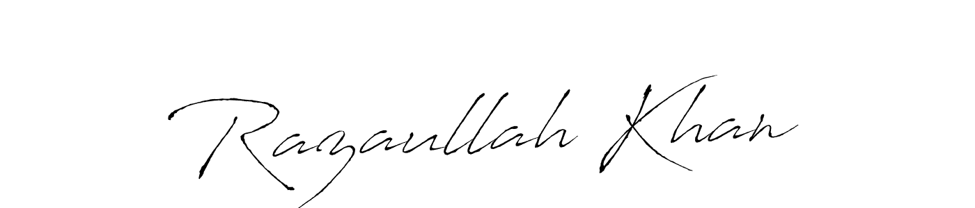 You can use this online signature creator to create a handwritten signature for the name Razaullah Khan. This is the best online autograph maker. Razaullah Khan signature style 6 images and pictures png