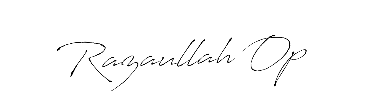 Also we have Razaullah Op name is the best signature style. Create professional handwritten signature collection using Antro_Vectra autograph style. Razaullah Op signature style 6 images and pictures png