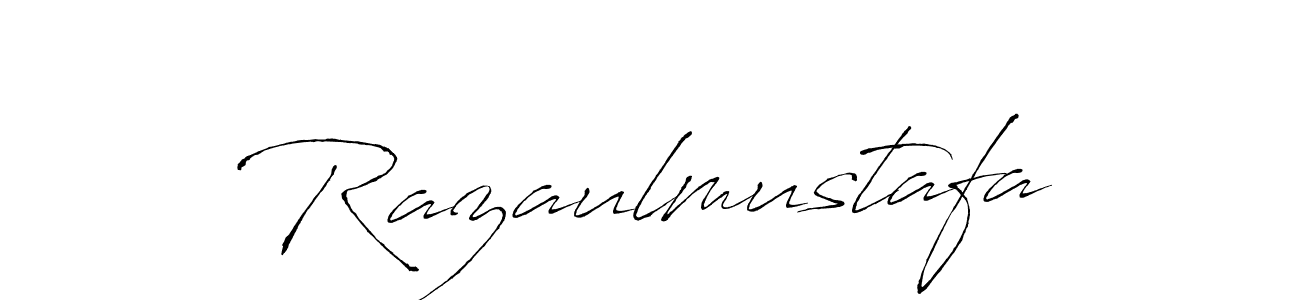 Use a signature maker to create a handwritten signature online. With this signature software, you can design (Antro_Vectra) your own signature for name Razaulmustafa. Razaulmustafa signature style 6 images and pictures png