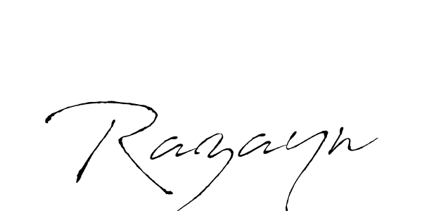 Also we have Razayn name is the best signature style. Create professional handwritten signature collection using Antro_Vectra autograph style. Razayn signature style 6 images and pictures png