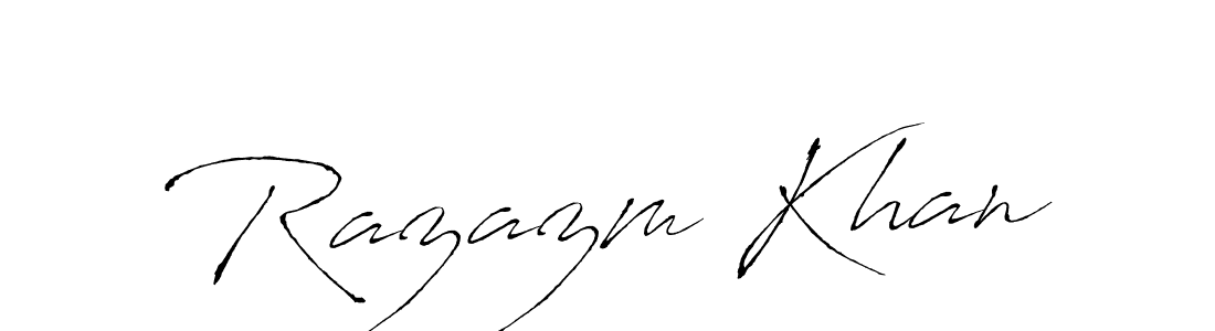 You should practise on your own different ways (Antro_Vectra) to write your name (Razazm Khan) in signature. don't let someone else do it for you. Razazm Khan signature style 6 images and pictures png