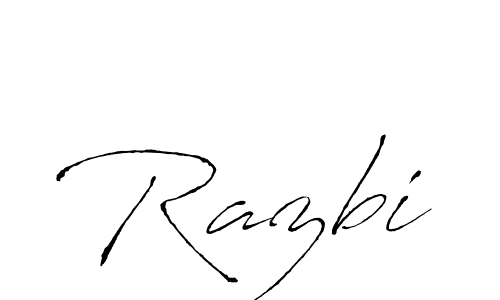 The best way (Antro_Vectra) to make a short signature is to pick only two or three words in your name. The name Razbi include a total of six letters. For converting this name. Razbi signature style 6 images and pictures png