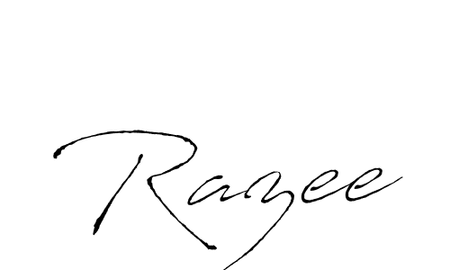 Razee stylish signature style. Best Handwritten Sign (Antro_Vectra) for my name. Handwritten Signature Collection Ideas for my name Razee. Razee signature style 6 images and pictures png