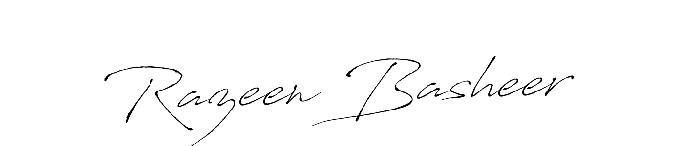 The best way (Antro_Vectra) to make a short signature is to pick only two or three words in your name. The name Razeen Basheer include a total of six letters. For converting this name. Razeen Basheer signature style 6 images and pictures png