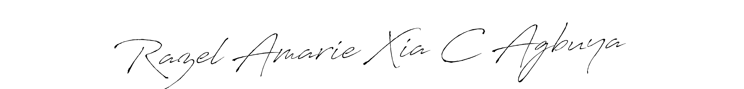 Make a beautiful signature design for name Razel Amarie Xia C Agbuya. Use this online signature maker to create a handwritten signature for free. Razel Amarie Xia C Agbuya signature style 6 images and pictures png