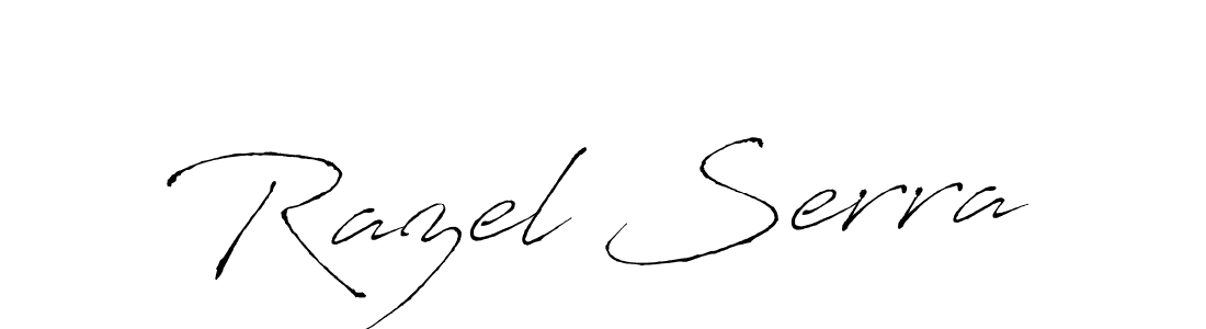 You should practise on your own different ways (Antro_Vectra) to write your name (Razel Serra) in signature. don't let someone else do it for you. Razel Serra signature style 6 images and pictures png