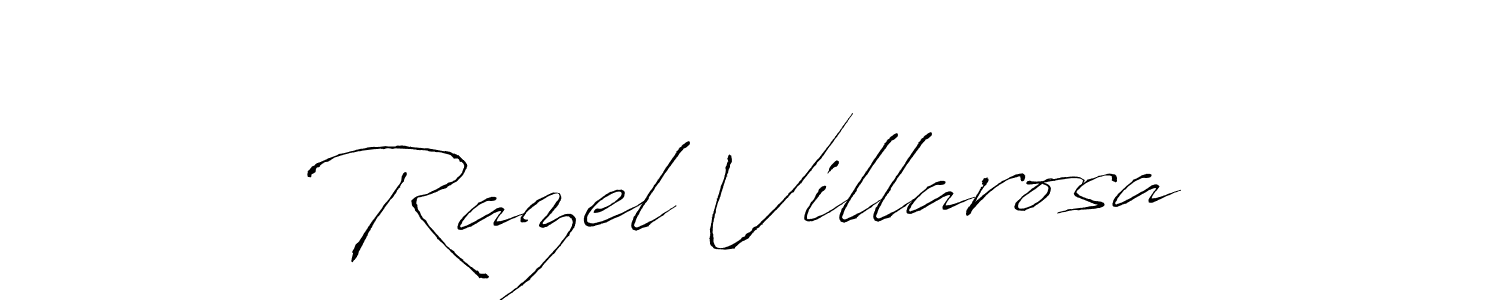 Razel Villarosa stylish signature style. Best Handwritten Sign (Antro_Vectra) for my name. Handwritten Signature Collection Ideas for my name Razel Villarosa. Razel Villarosa signature style 6 images and pictures png