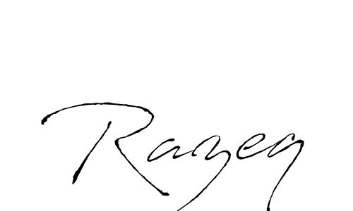 How to make Razeq name signature. Use Antro_Vectra style for creating short signs online. This is the latest handwritten sign. Razeq signature style 6 images and pictures png