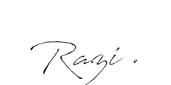 The best way (Antro_Vectra) to make a short signature is to pick only two or three words in your name. The name Razi . include a total of six letters. For converting this name. Razi . signature style 6 images and pictures png