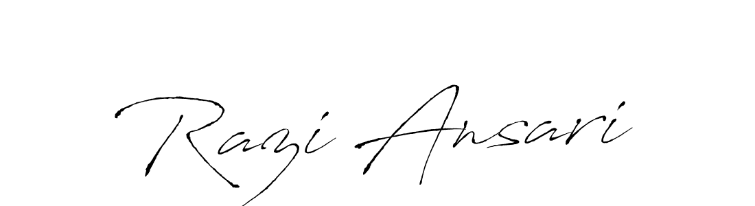Razi Ansari stylish signature style. Best Handwritten Sign (Antro_Vectra) for my name. Handwritten Signature Collection Ideas for my name Razi Ansari. Razi Ansari signature style 6 images and pictures png