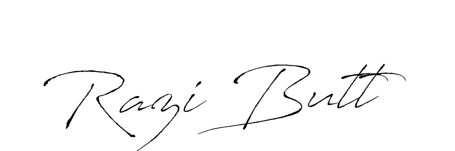 Also we have Razi Butt name is the best signature style. Create professional handwritten signature collection using Antro_Vectra autograph style. Razi Butt signature style 6 images and pictures png