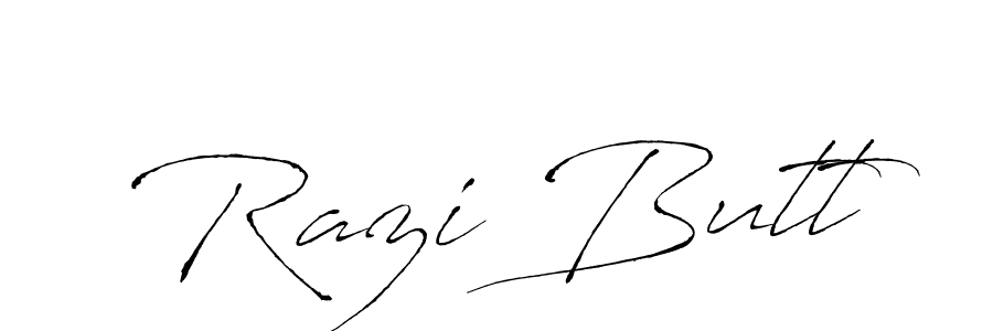 Razi Butt stylish signature style. Best Handwritten Sign (Antro_Vectra) for my name. Handwritten Signature Collection Ideas for my name Razi Butt. Razi Butt signature style 6 images and pictures png