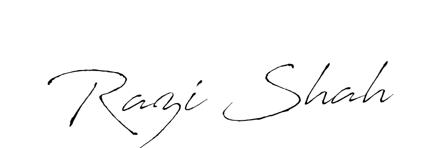 Make a beautiful signature design for name Razi Shah. With this signature (Antro_Vectra) style, you can create a handwritten signature for free. Razi Shah signature style 6 images and pictures png